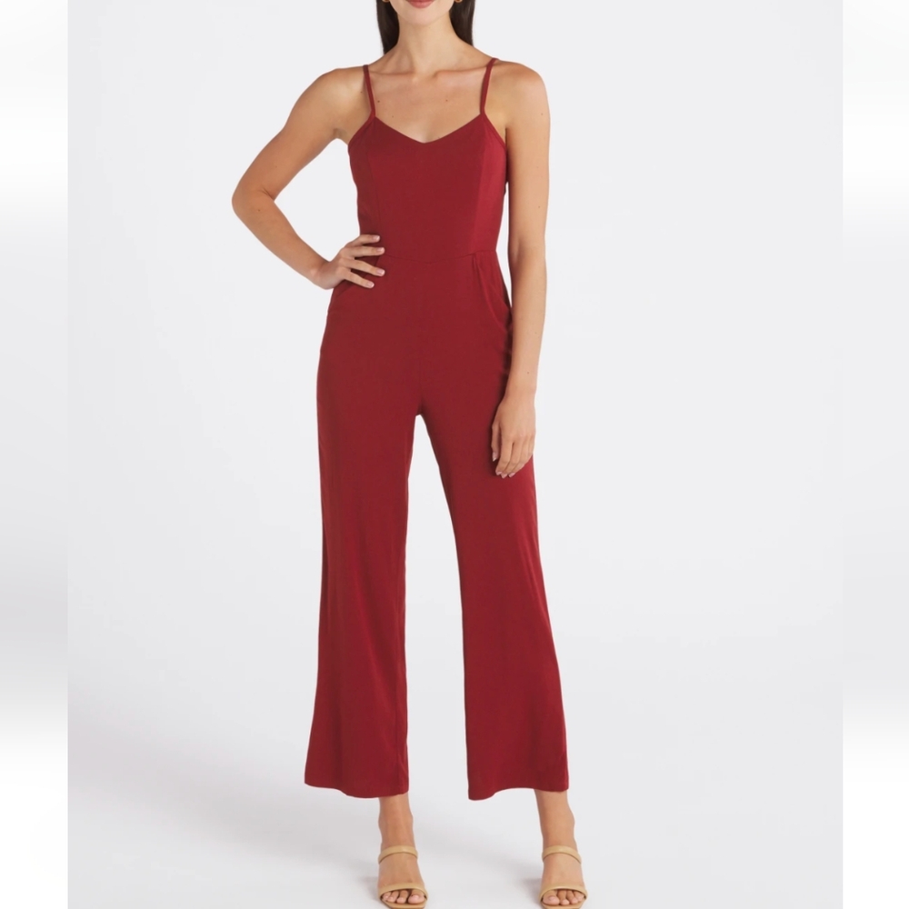 NWOT Brick Red Jumpsuit